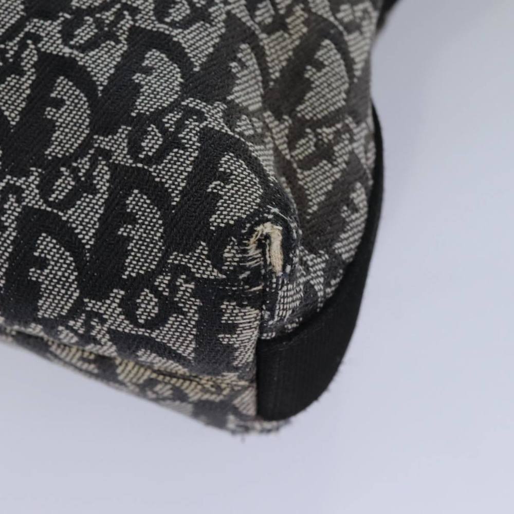 Christian Dior Trotter Canvas Shoulder Bag Black Auth 82279 - Picture 11 of 16